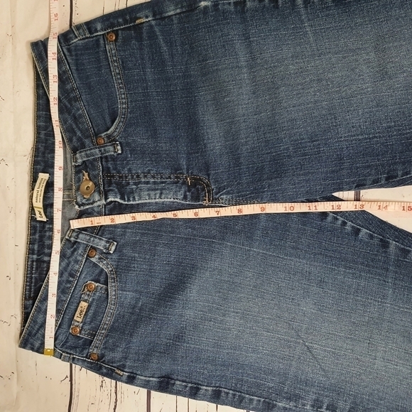 Lee Natural Bootcut Washed Blue Jeans Size 8 - Picture 4 of 6